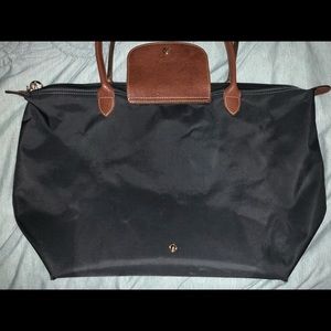 Large Gunmetal/Gray Longchamp Bag